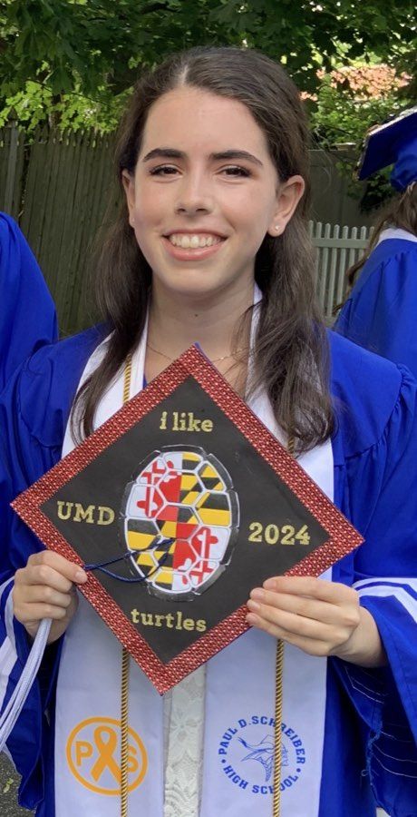 One daughter at her college graduation